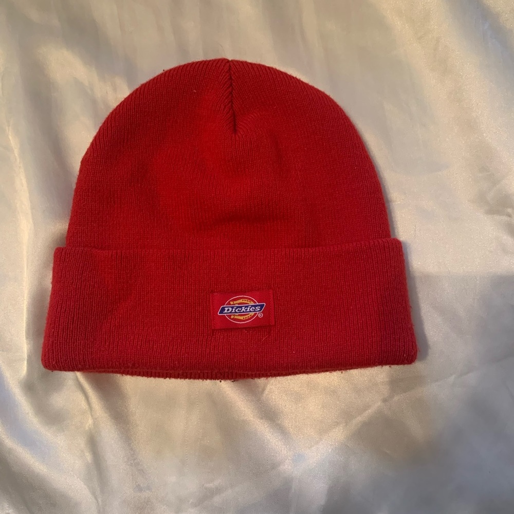 New! Red Dickies beanie